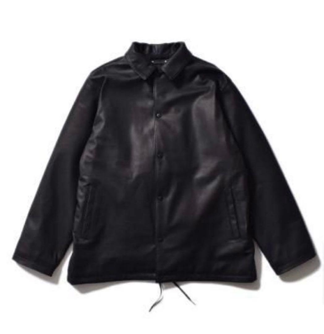 マインデニム　Sheep Leather Coach JK BLK