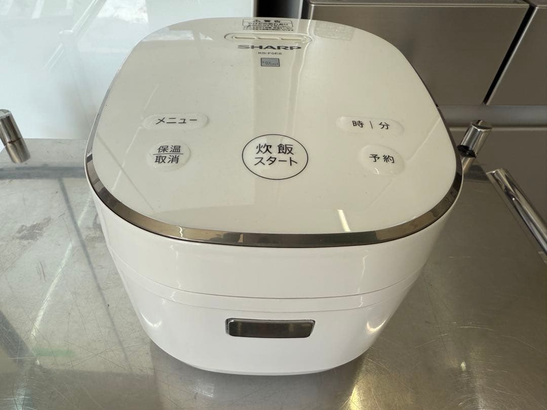 【高年式】2021年式 3合 0.54LSHARP 炊飯器 KS-F5E8-KW
