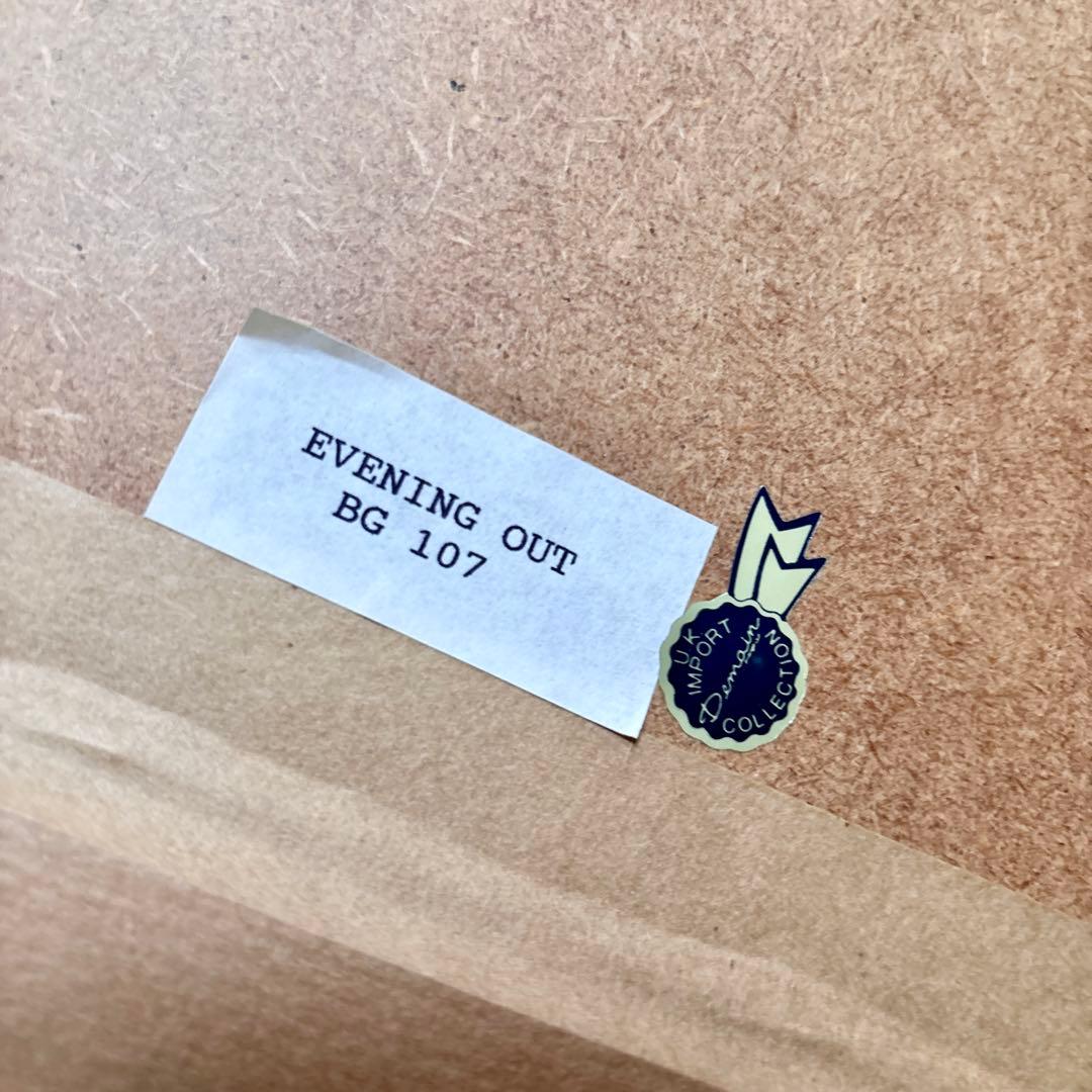 イタリアDemain 絵画 c.kieffer \"AN EVENING OUT\"