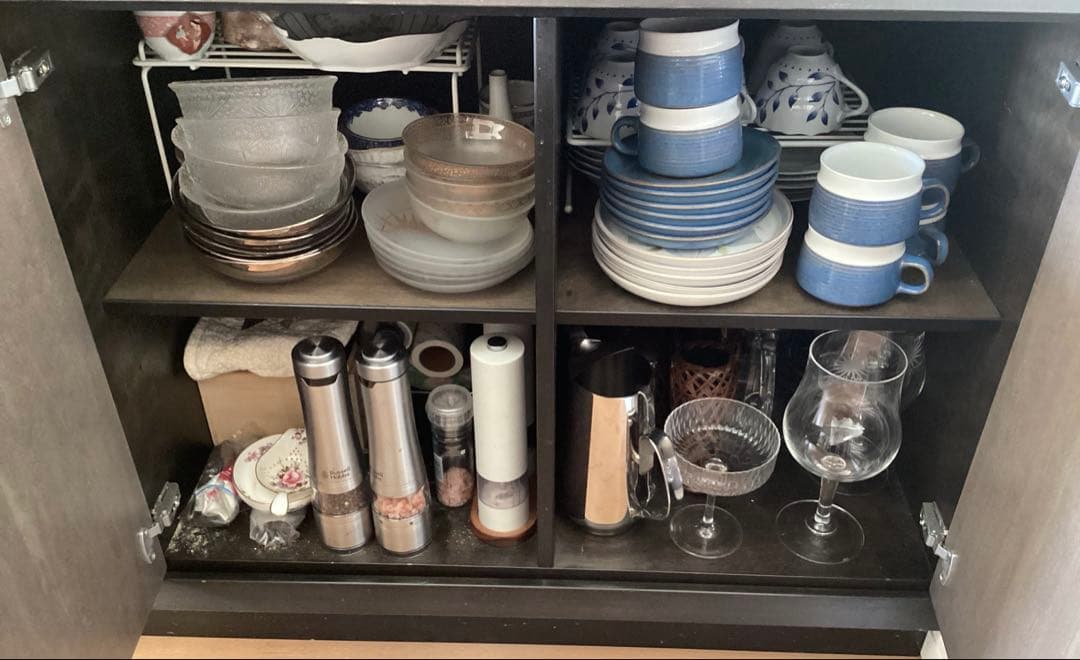 山品木工② ヴィンテージ　収納棚 チェスト 食器棚