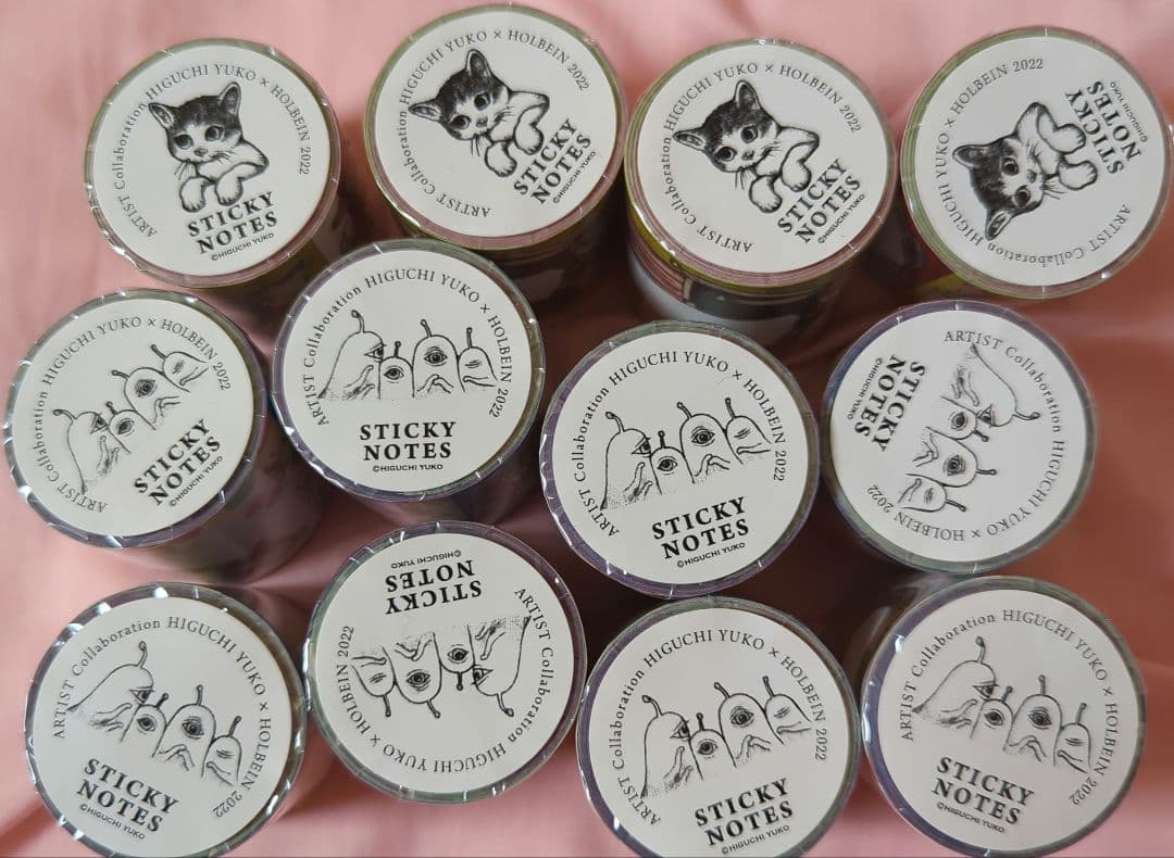 ヒグチユウコホルベイン2022年 ロールふせんロール付箋ひとつめちゃん12個