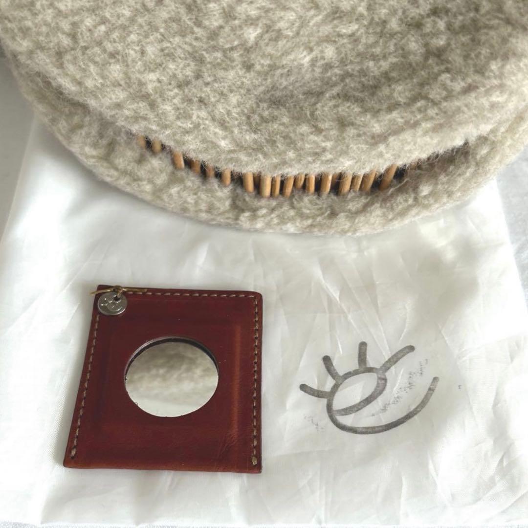 ebagos エバゴス　ウールボア・ボディバッグ（マロングラッセ）