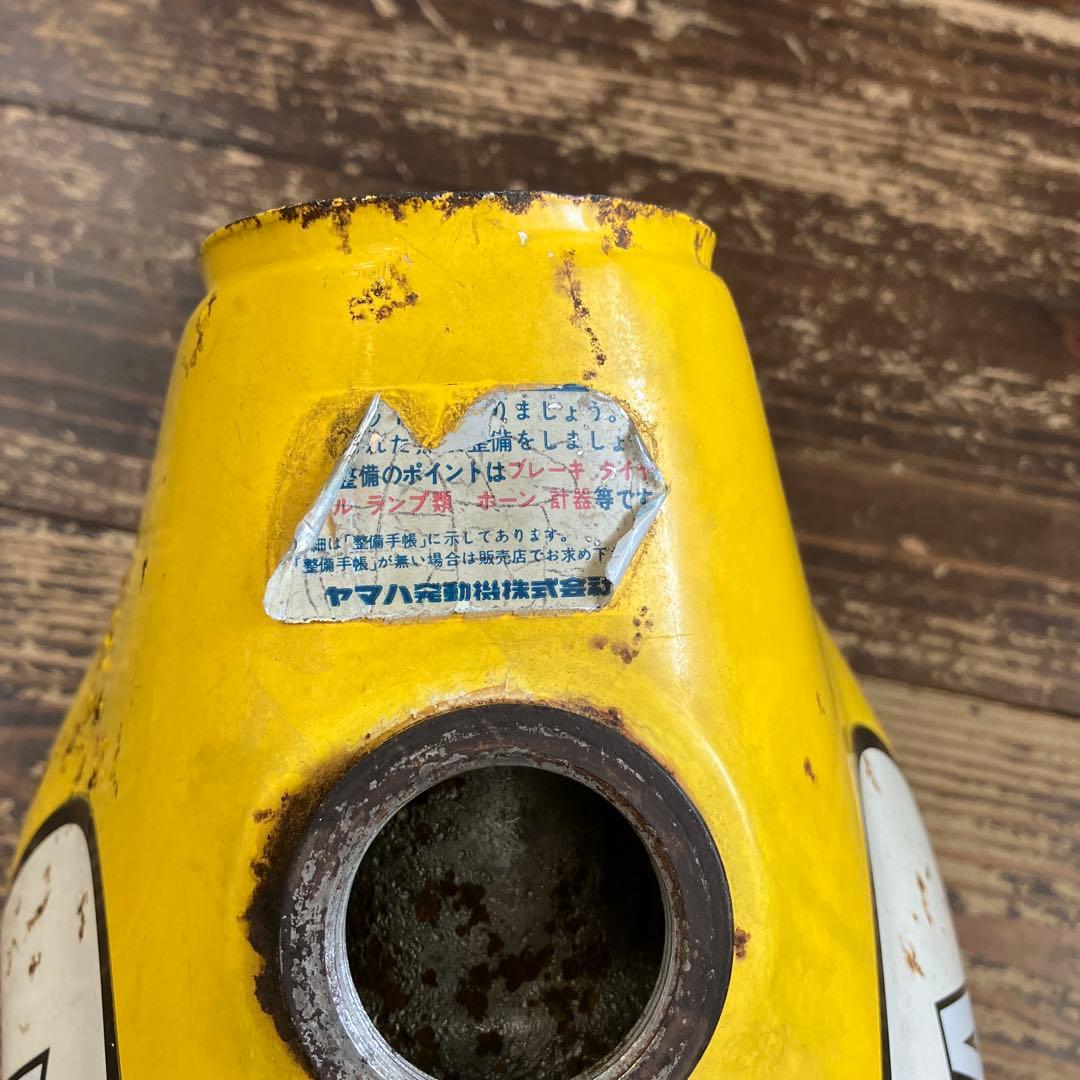 YAMAHA バイク タンク 白/黄