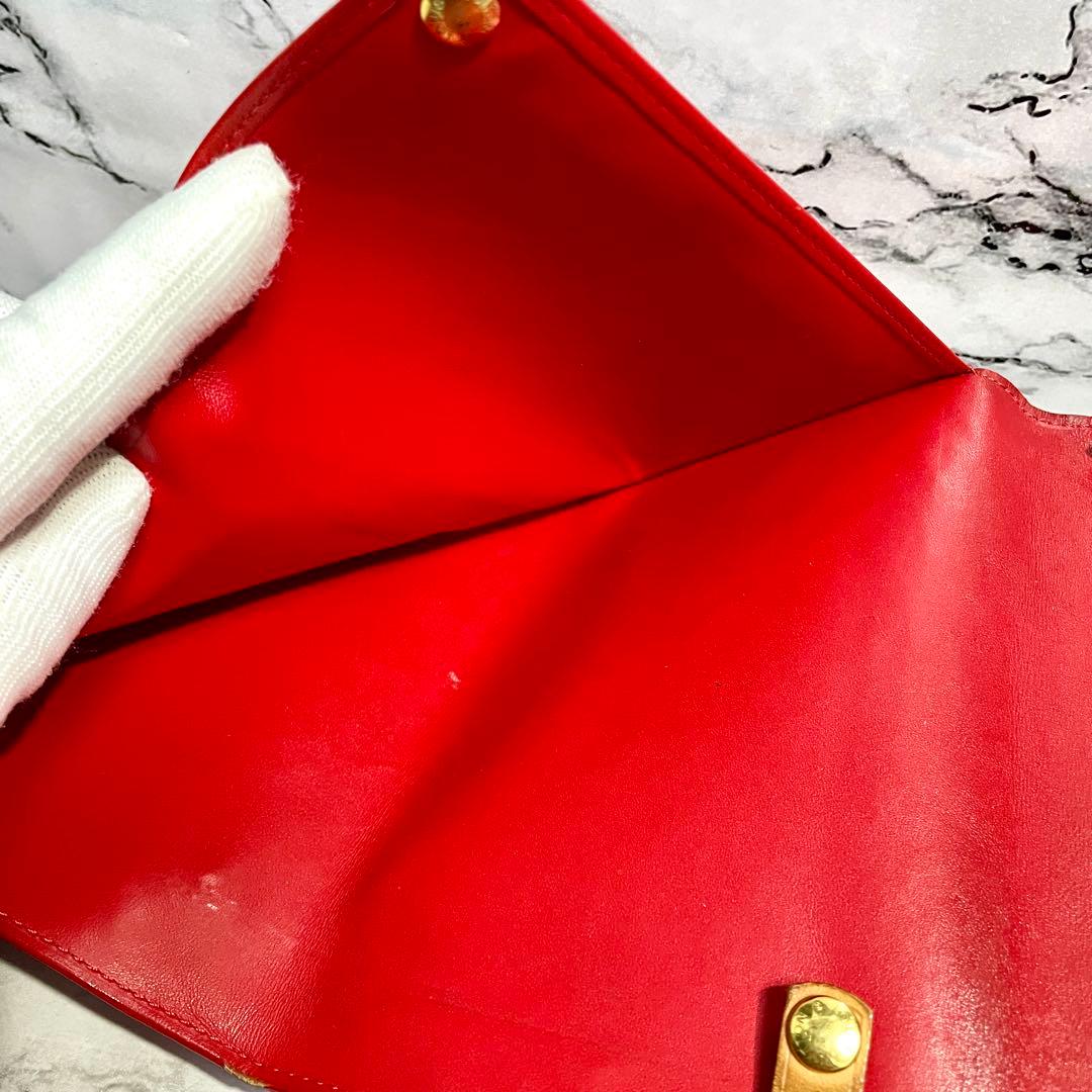 ルイヴィトン　ウォーカーウォレット　レッド