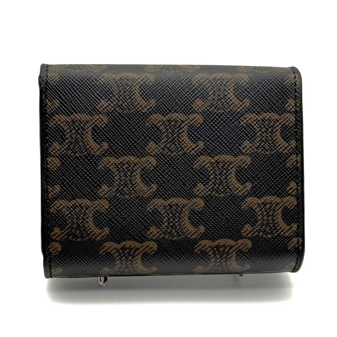 使用わずか❣️ セリーヌ トリオンフ コンパクト ブラウン 財布 P33