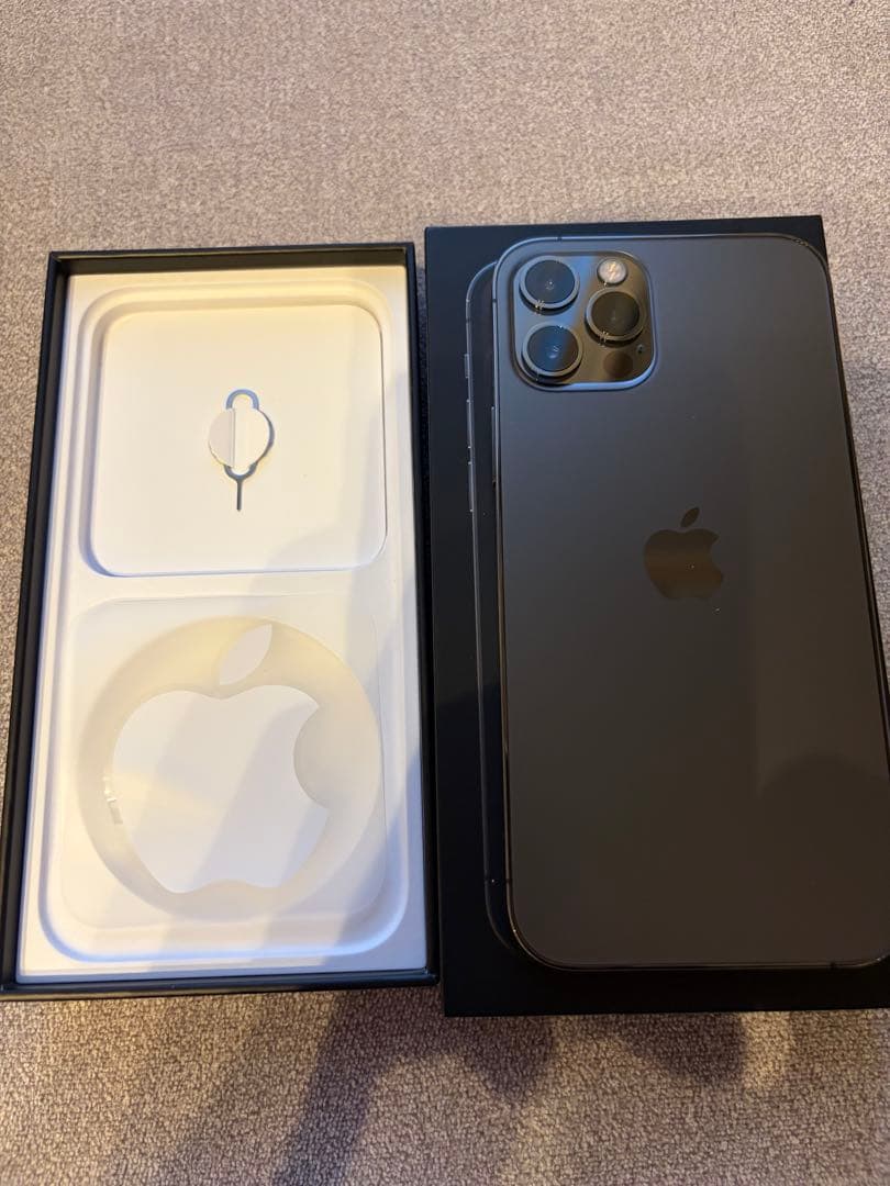 【美品】iPhone 12 Pro 256GB グラファイト SIMフリー 箱付