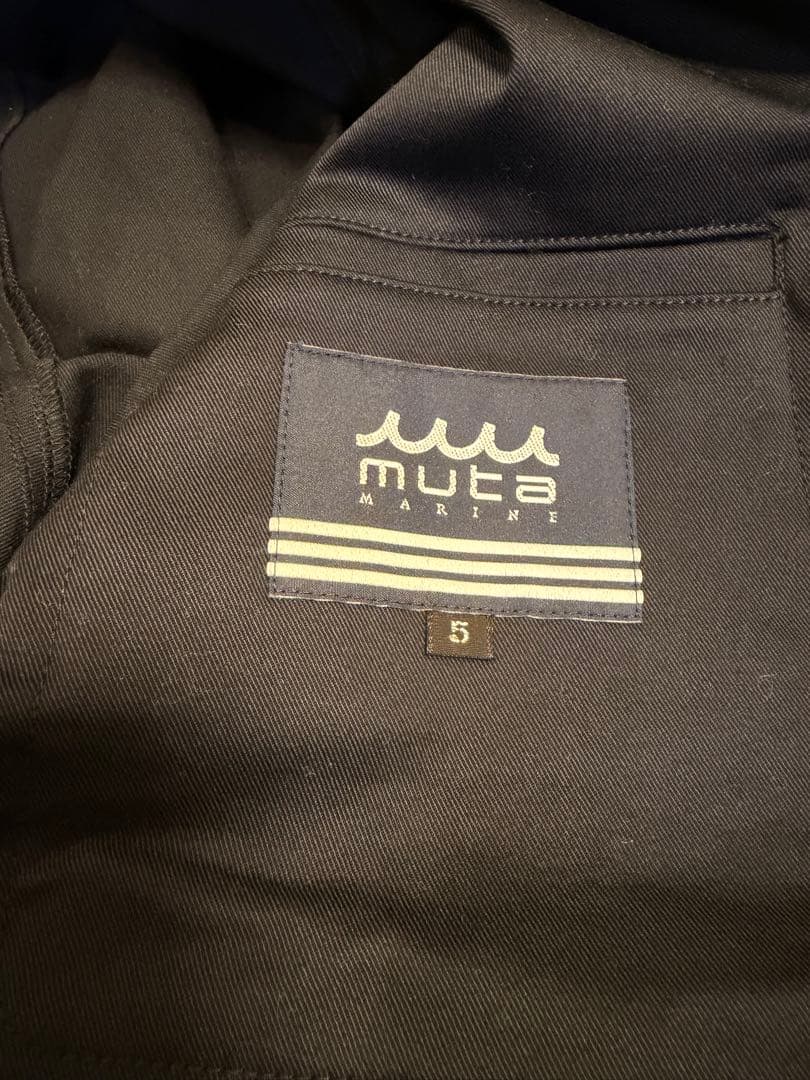 定価44,000円⭐️mutaムータ ビッグバックロゴ ブルゾン コート ネイビー