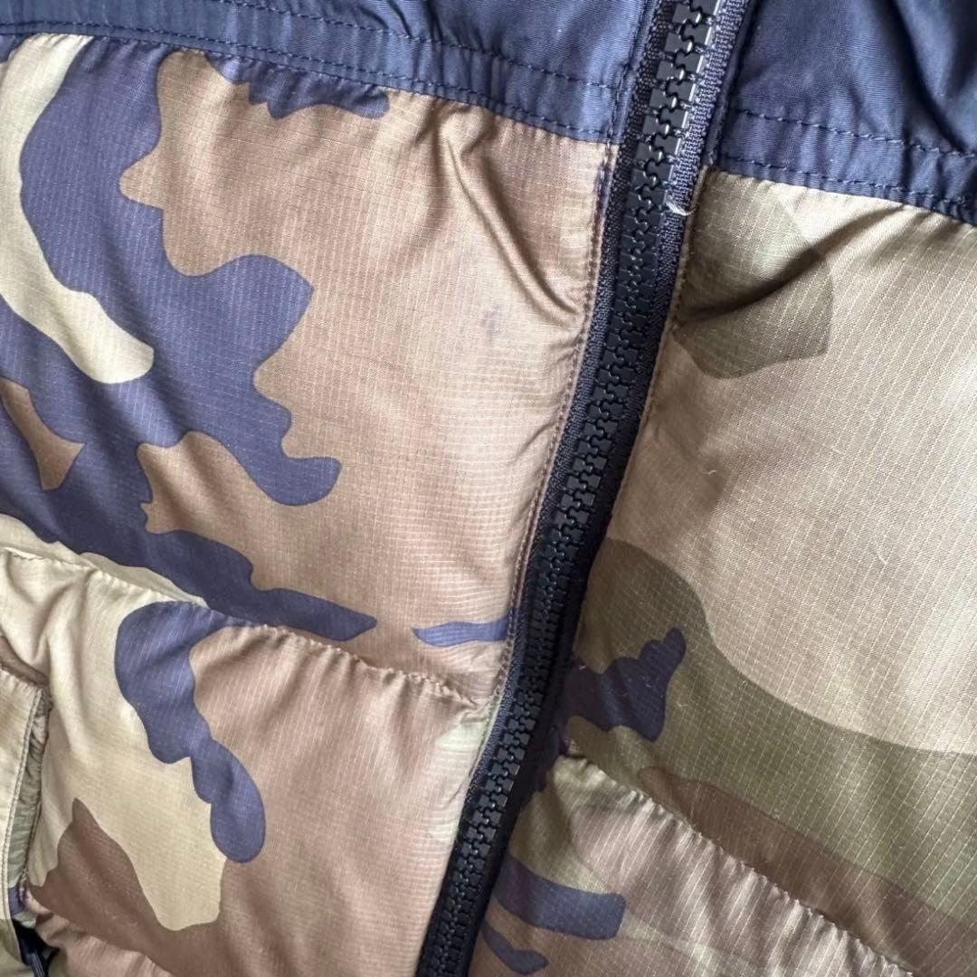 ノースフェイス ヌプシ ダウン カモフラ 迷彩 130cm