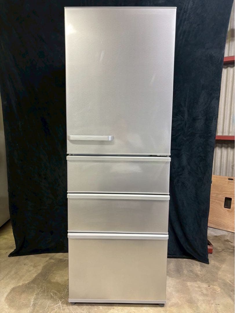 AQUA 4ドア冷蔵庫 AQR-36K(S) 2021年製 355L シルバー