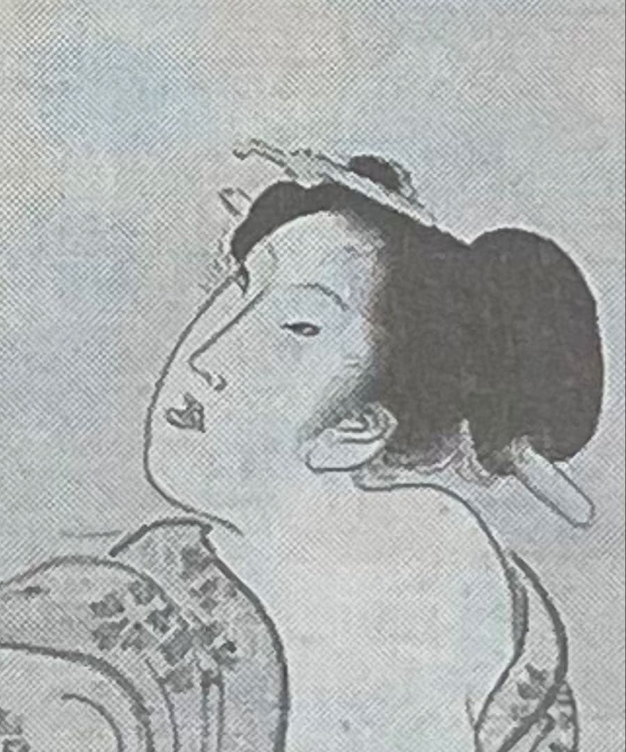 ◆値下げしました◆ 窪 俊満『砧打ち美人図』(1804〜1817年) 肉筆浮世絵