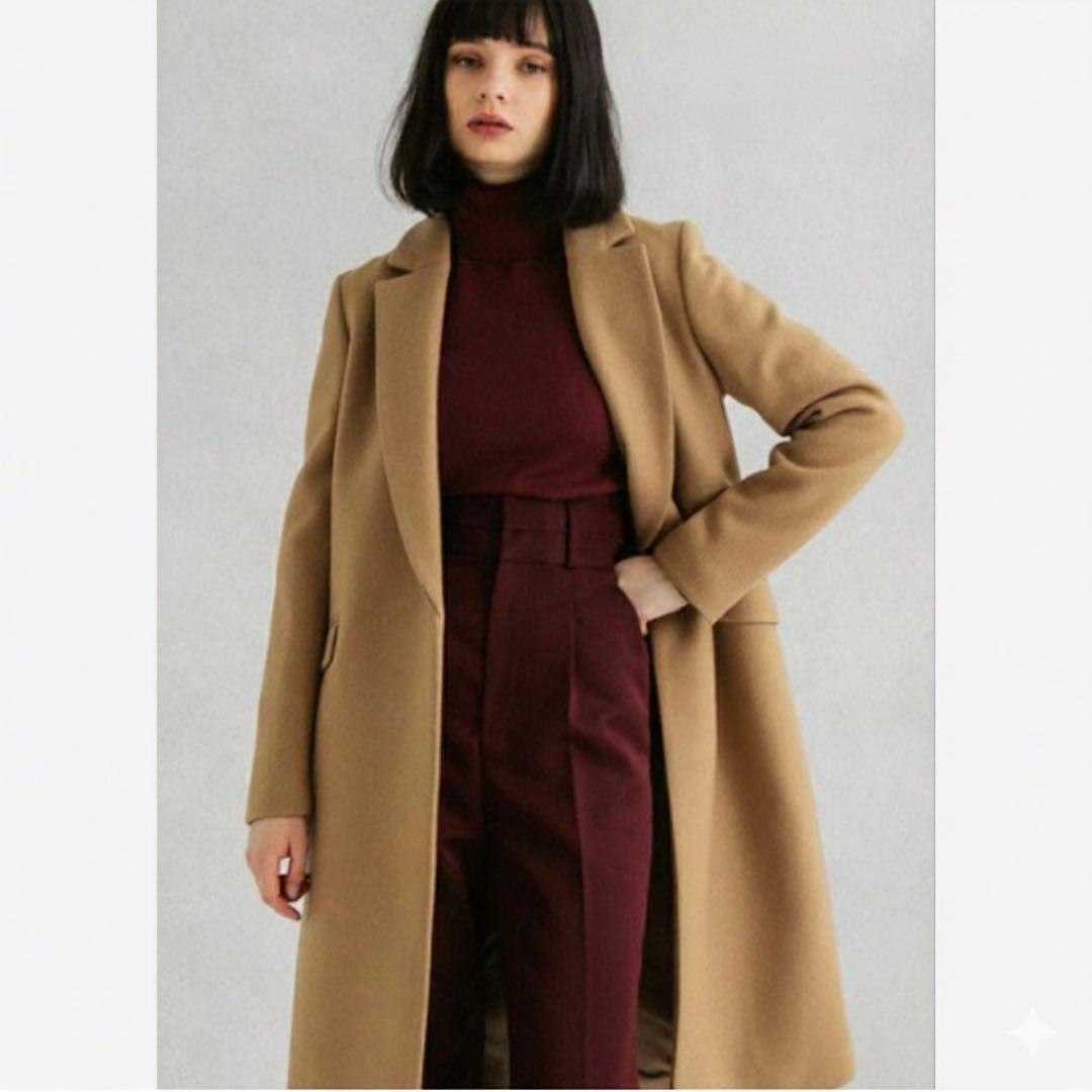 美品 UNITED TOKYO カシミヤ混チェスターコート 2 ロングコート M