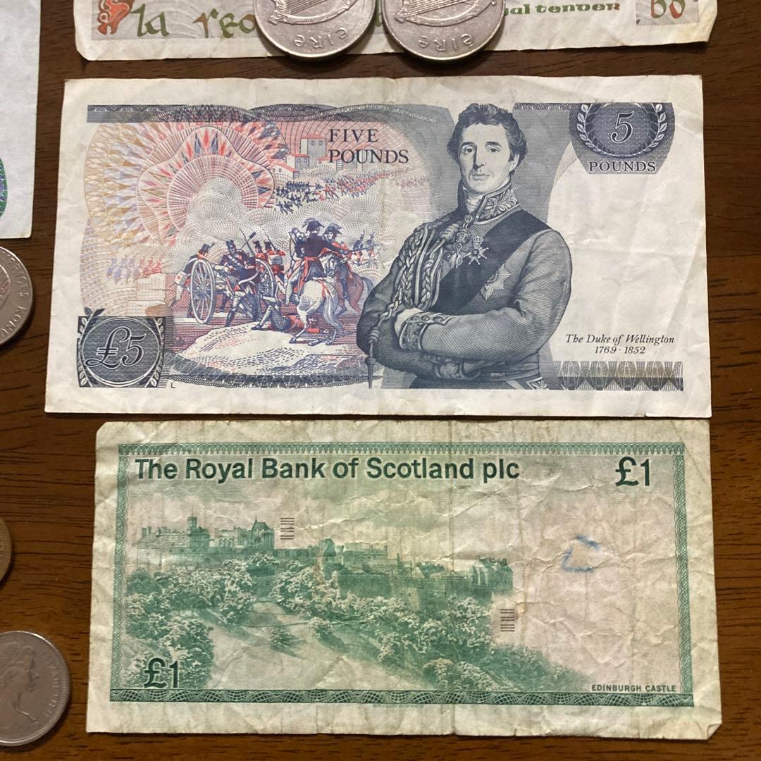 外国紙幣 イギリス スコットランド スウェーデン アイルランド 旧紙幣 旧硬貨