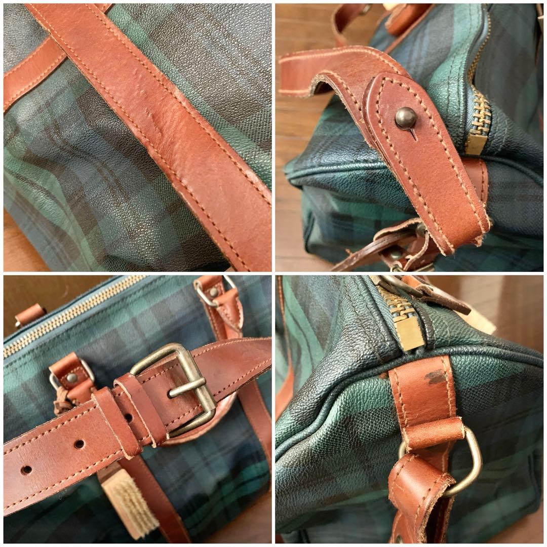 ラルフローレン ボストンバッグ 旅行用 南京錠 ブラシ ネームタグ付