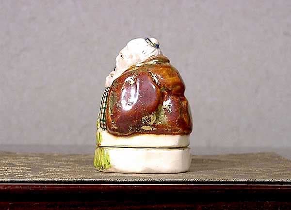 京焼・清水焼　清水六兵衛（窯）作　高砂　香合　共箱　無傷　保証。