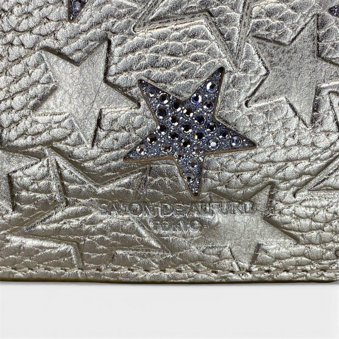 SALON DE ALFURD サロンドアルファード コンパクト二つ折り財布 星