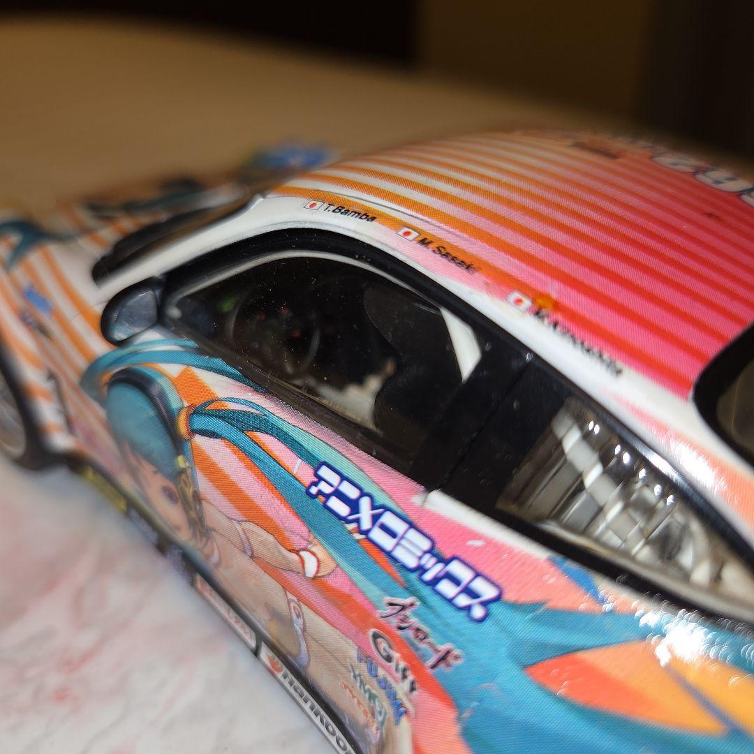 フジミ 初音ミク ポルシェ911 GT3R プラモデル 1/24 完成品