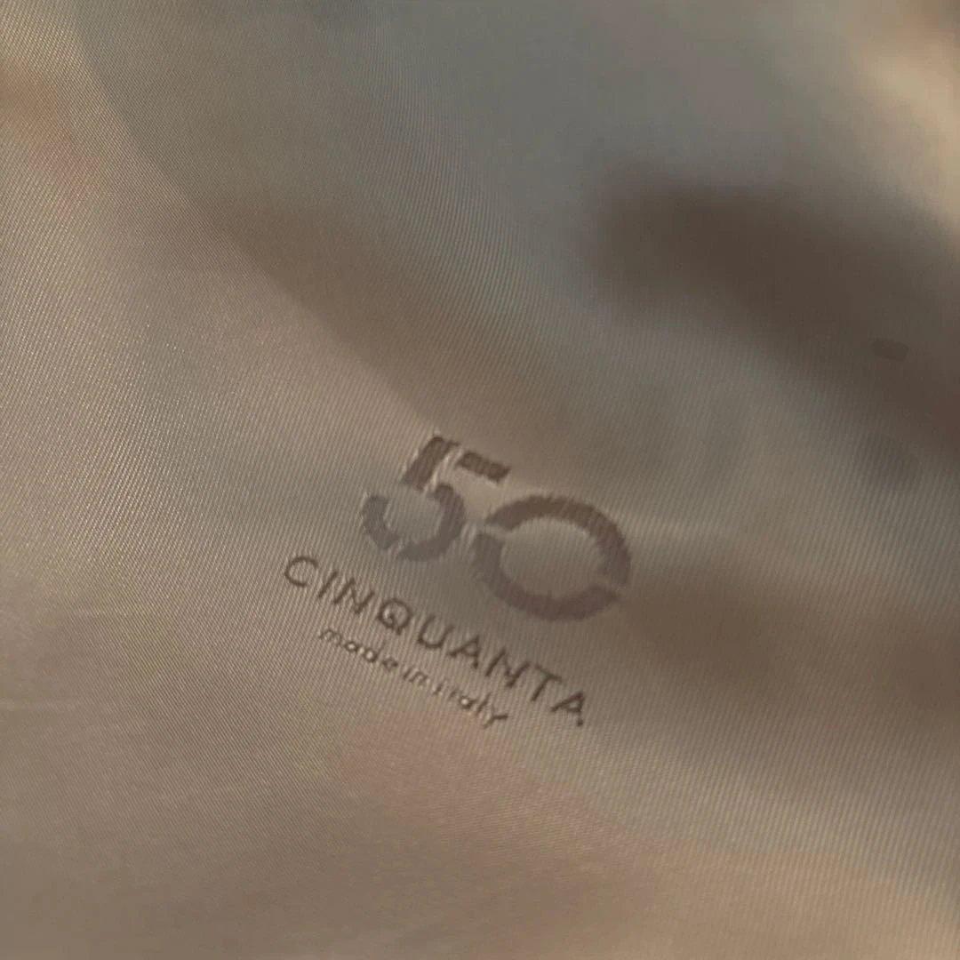 チンクアンタ／襟付きシングルライダース／H503／ブラウン／44