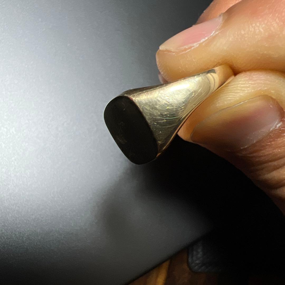 9ct シグネットリング 印台リング　ヴィンテージ 9金