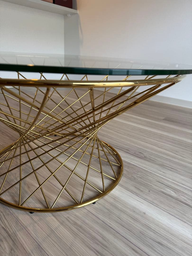 フランフラン　マーリアコーヒーテーブル　ガラス