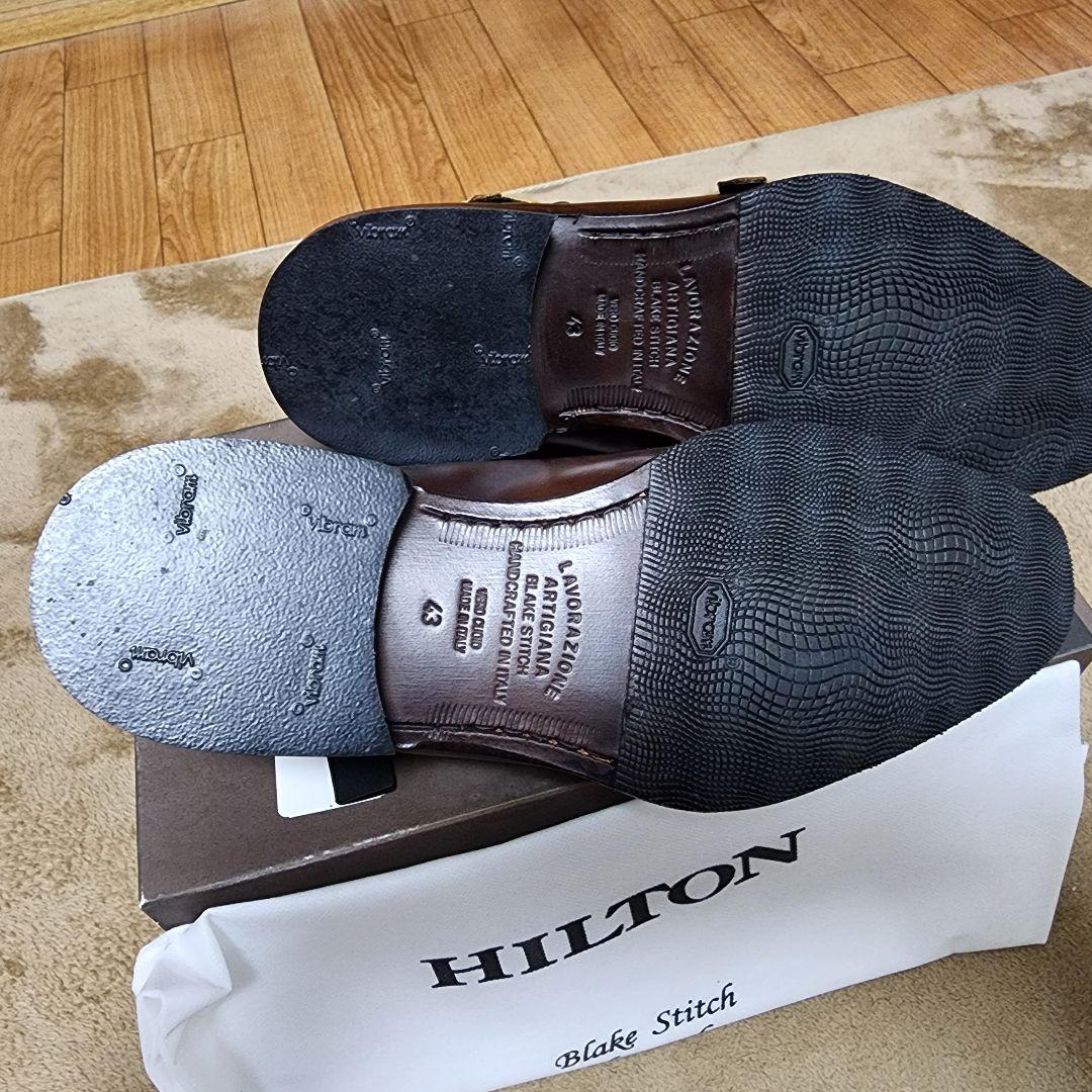HILTON ダブルモンクストラップ 革靴