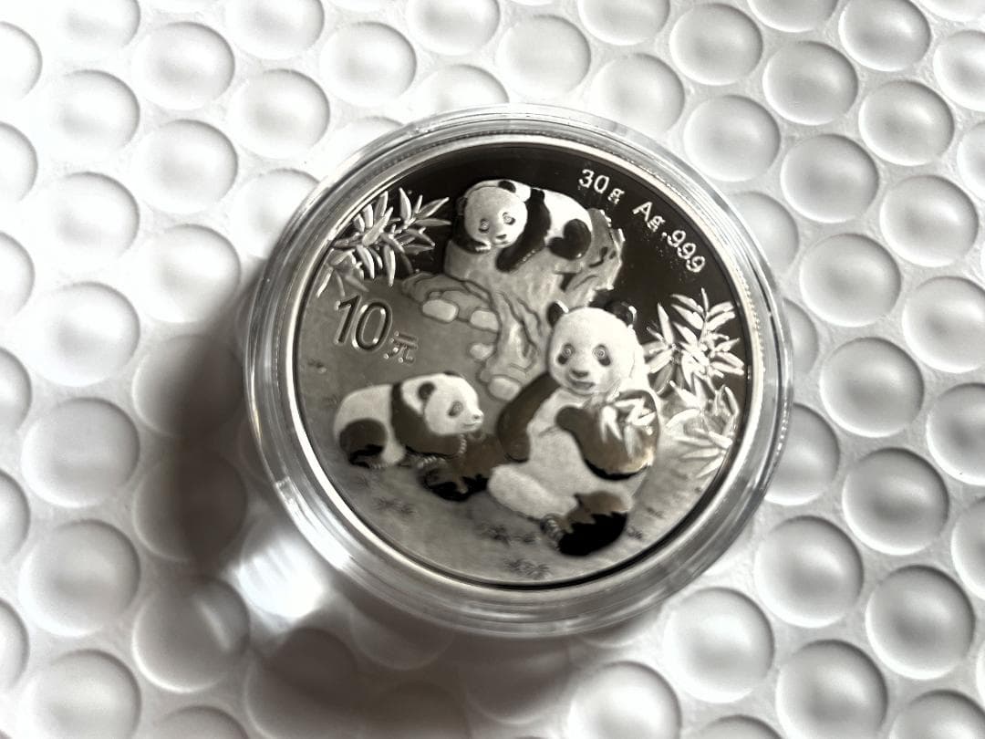 2025 (新品未使用) 中国 パンダ銀貨 30g10元 (カプセル入) 153