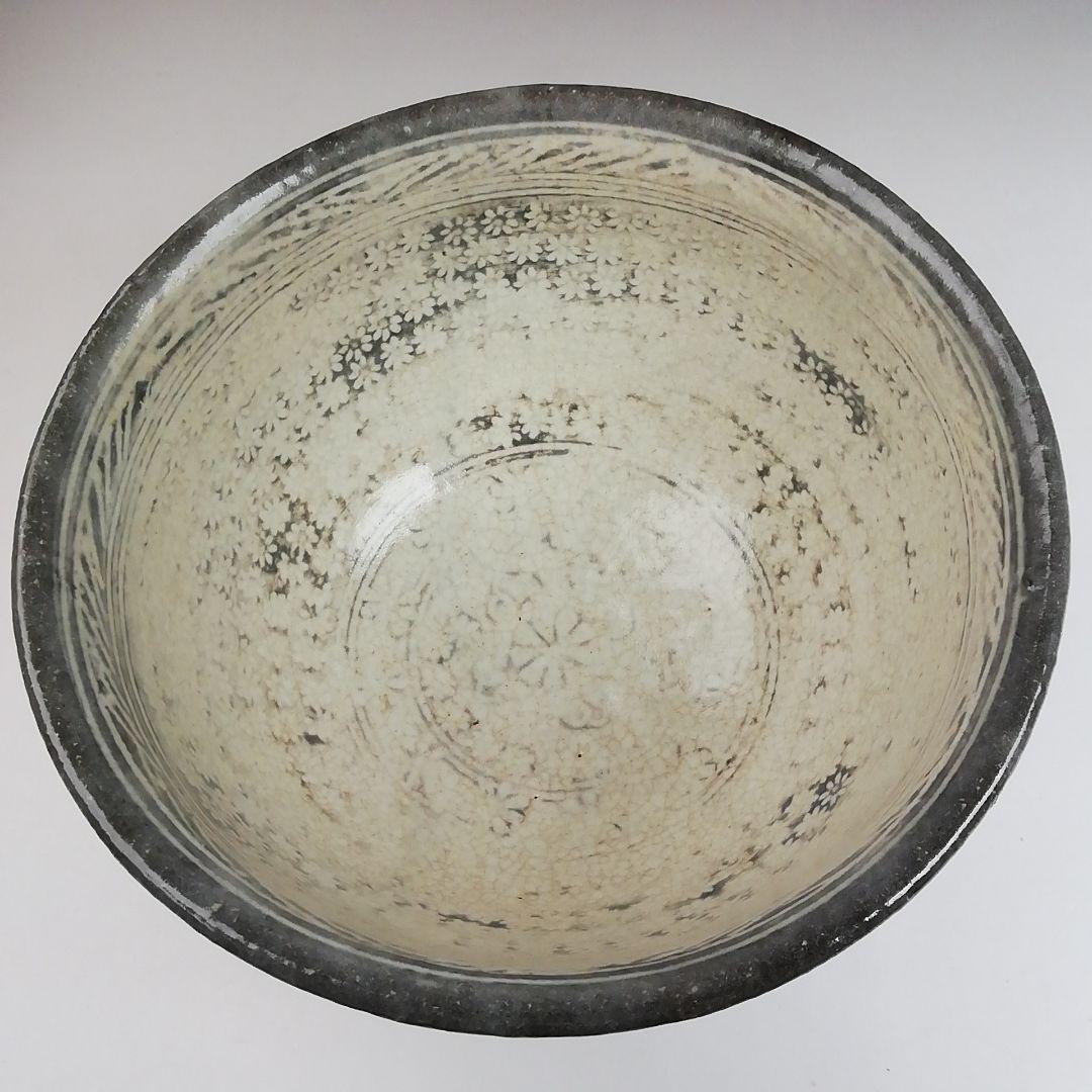 Ｔ９４４　茶碗　『三島茶碗』『菰山窯　宮田豊 造』『大徳寺 矢野宗深 書付』共箱