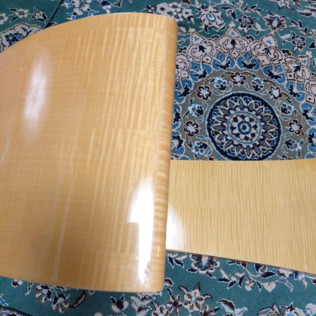 松創 ソファーテーブル センターテーブル ローテーブル ガラス シカモアメープル