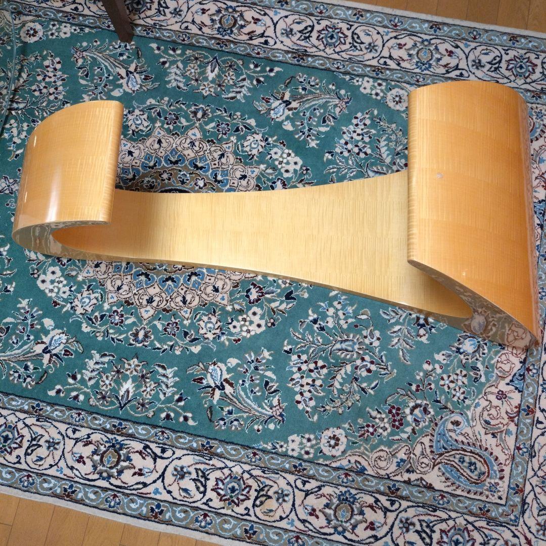 松創 ソファーテーブル センターテーブル ローテーブル ガラス シカモアメープル