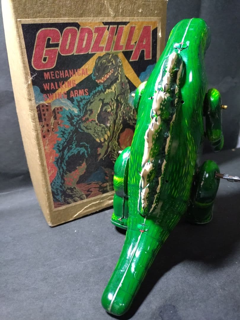 ビリケン製ブリキのゴジラ