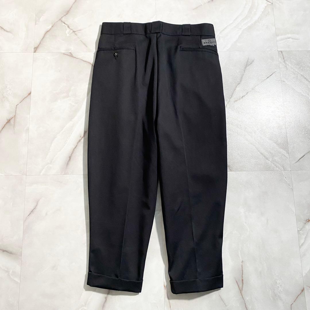A17490 極美品 モデスティ×ディッキーズ カスタムメイド2タックパンツ34