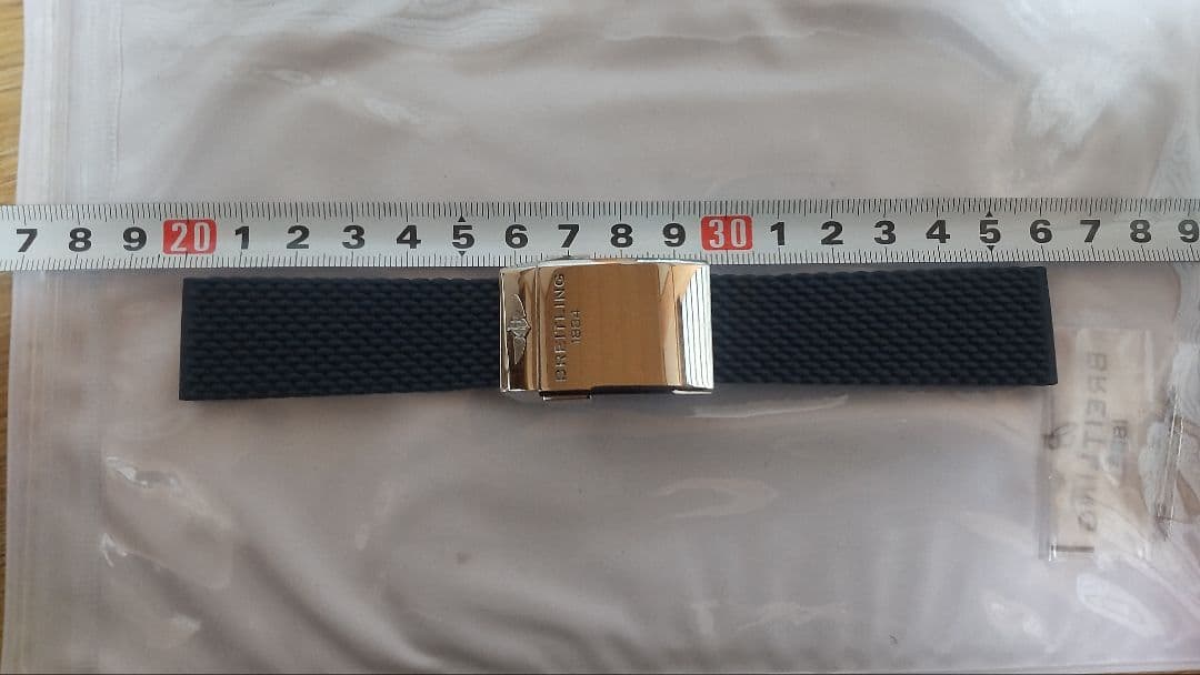 BREITLING ネイビーラバーベルト　バックル