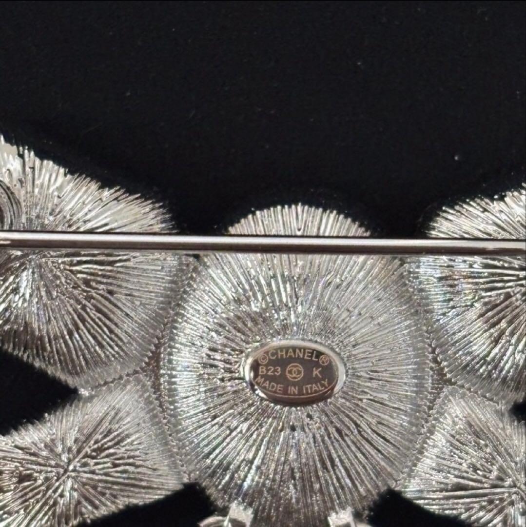 新品未使用 シャネル リボン ビジュー パール ブローチ 豪華