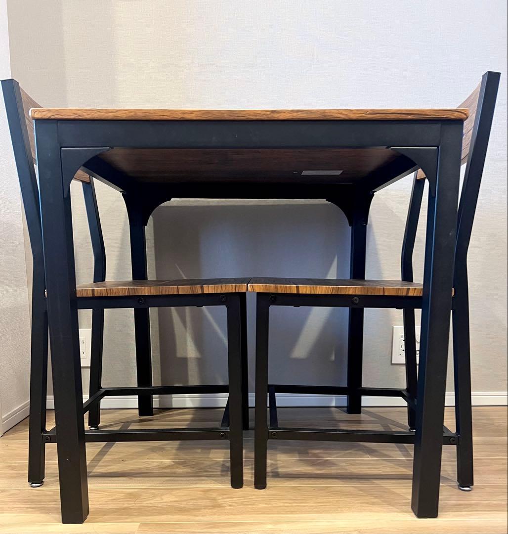 木製　ダイニングテーブルセット　ニトリ　ミドルブラウン