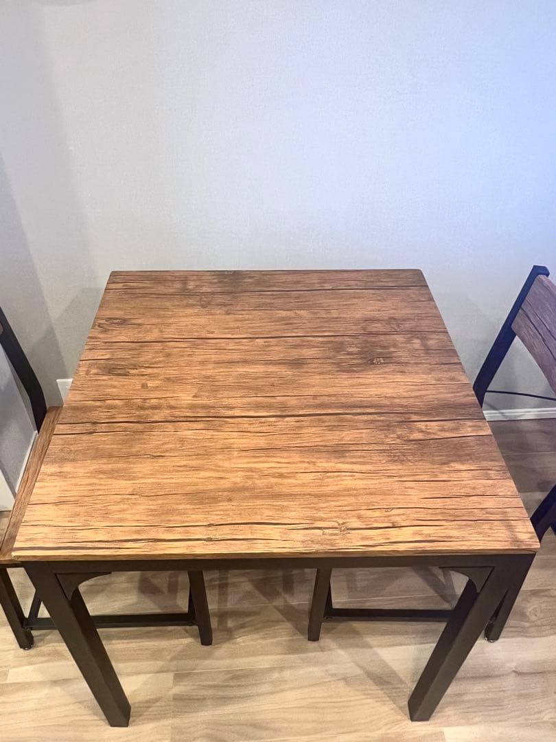 木製　ダイニングテーブルセット　ニトリ　ミドルブラウン