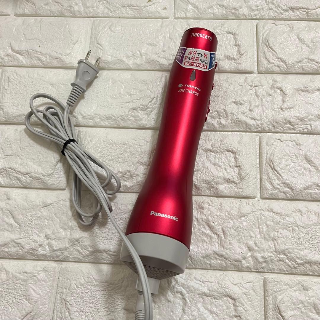 【美品中古】くるくるドライヤー ナノケア 海外対応 EH-KN9C-RP