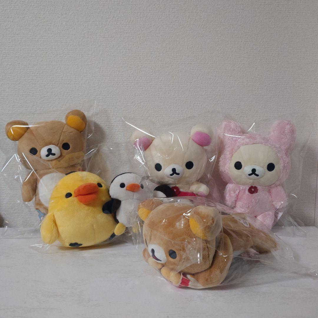 希少　リラックマあつめてぬいぐるみ5体セット　コリラックマのヤンチャな毎日　初期
