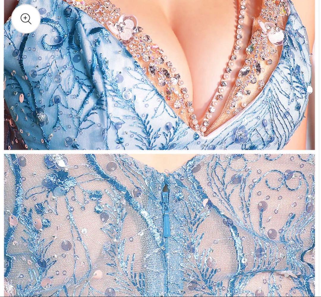 AngelR エンジェルアール ロングドレス グラデーション ビジュー ピンク