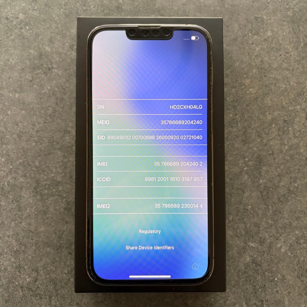 iPhone13 PRO 256GB グラファイト 背面ヒビ有り 動作問題なし