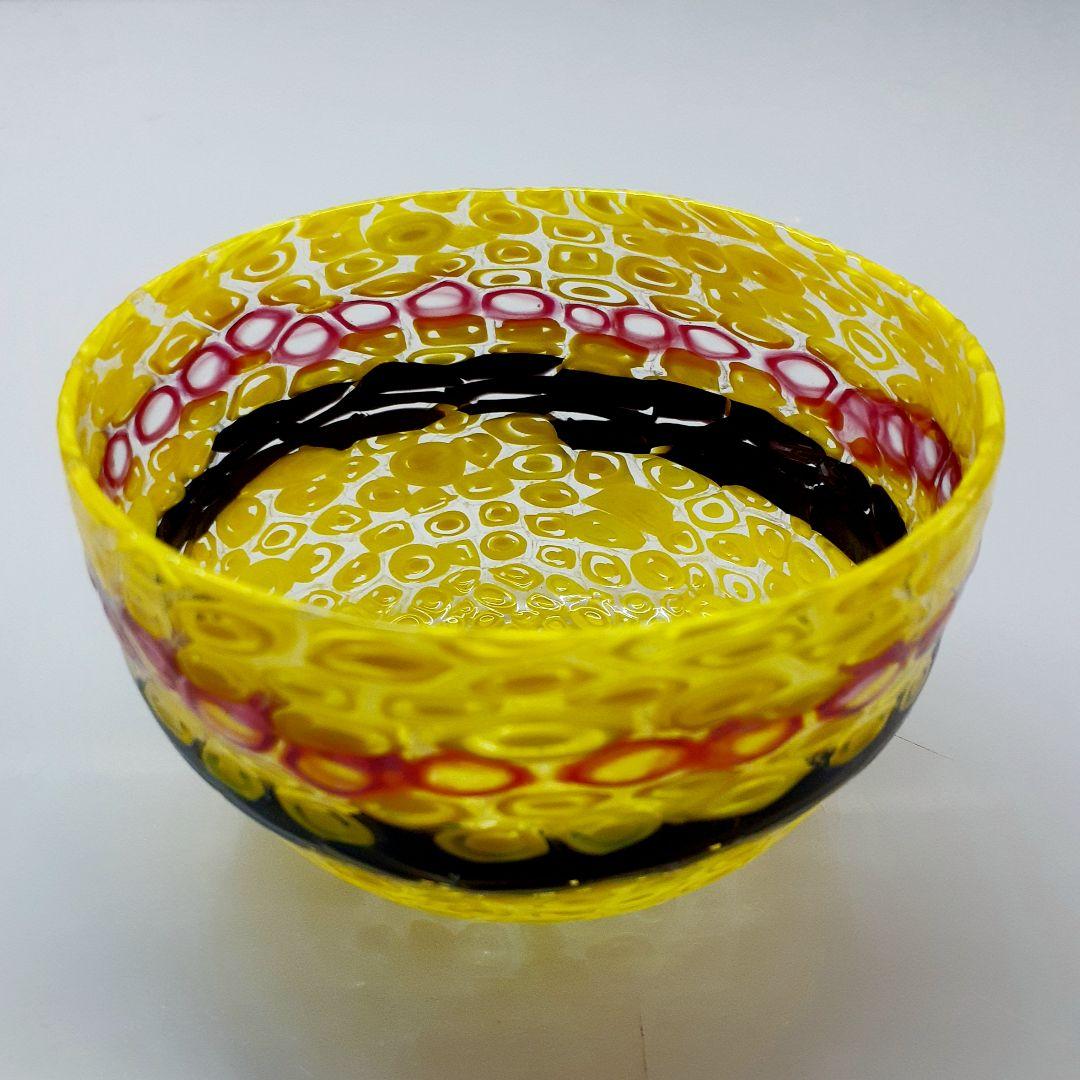 MURANO ムラノ イエロー ミルフィオリ お碗 皿