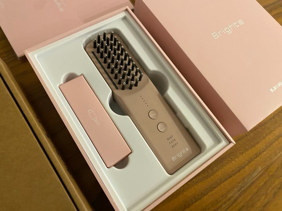 美品◆Bright エレキブラシプラス ピンク