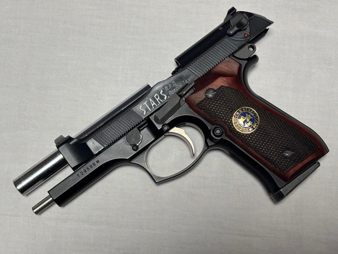 サムライエッジクリスモデルカスタム+0.20g BB弾+ガス+専用ケース付き