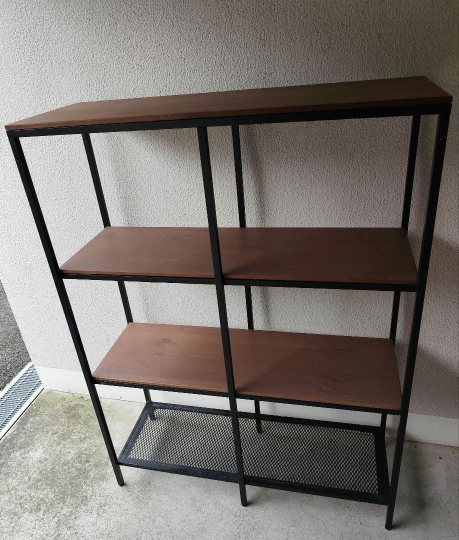 限定値下げIKEA FJÄLLBO フィエルボ ラック アイアン×木製 幅100