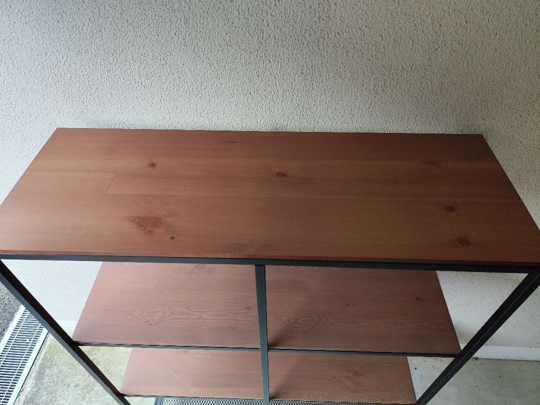 限定値下げIKEA FJÄLLBO フィエルボ ラック アイアン×木製 幅100