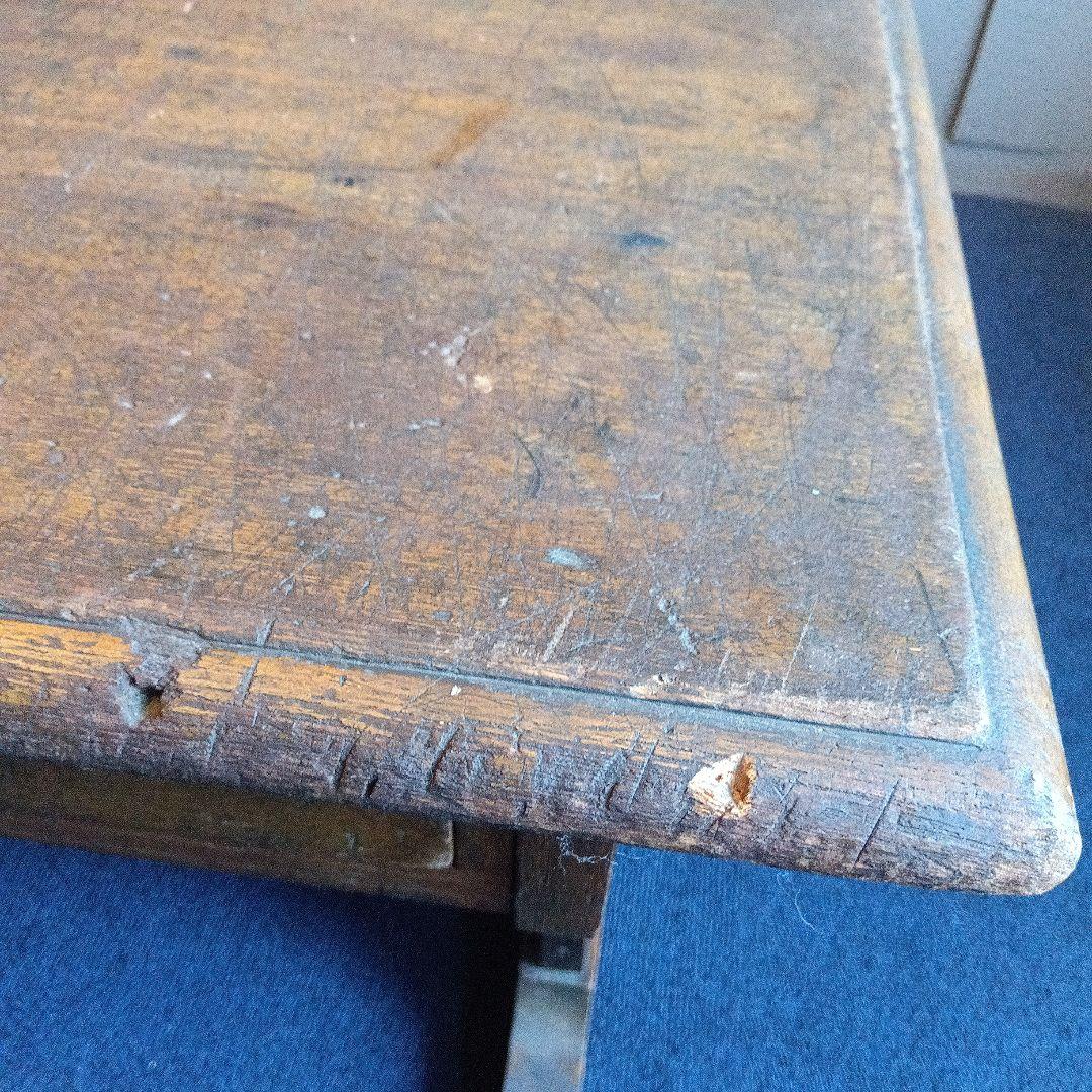 木製文机 引き出し付き ヴィンテージ　レトロ　昭和