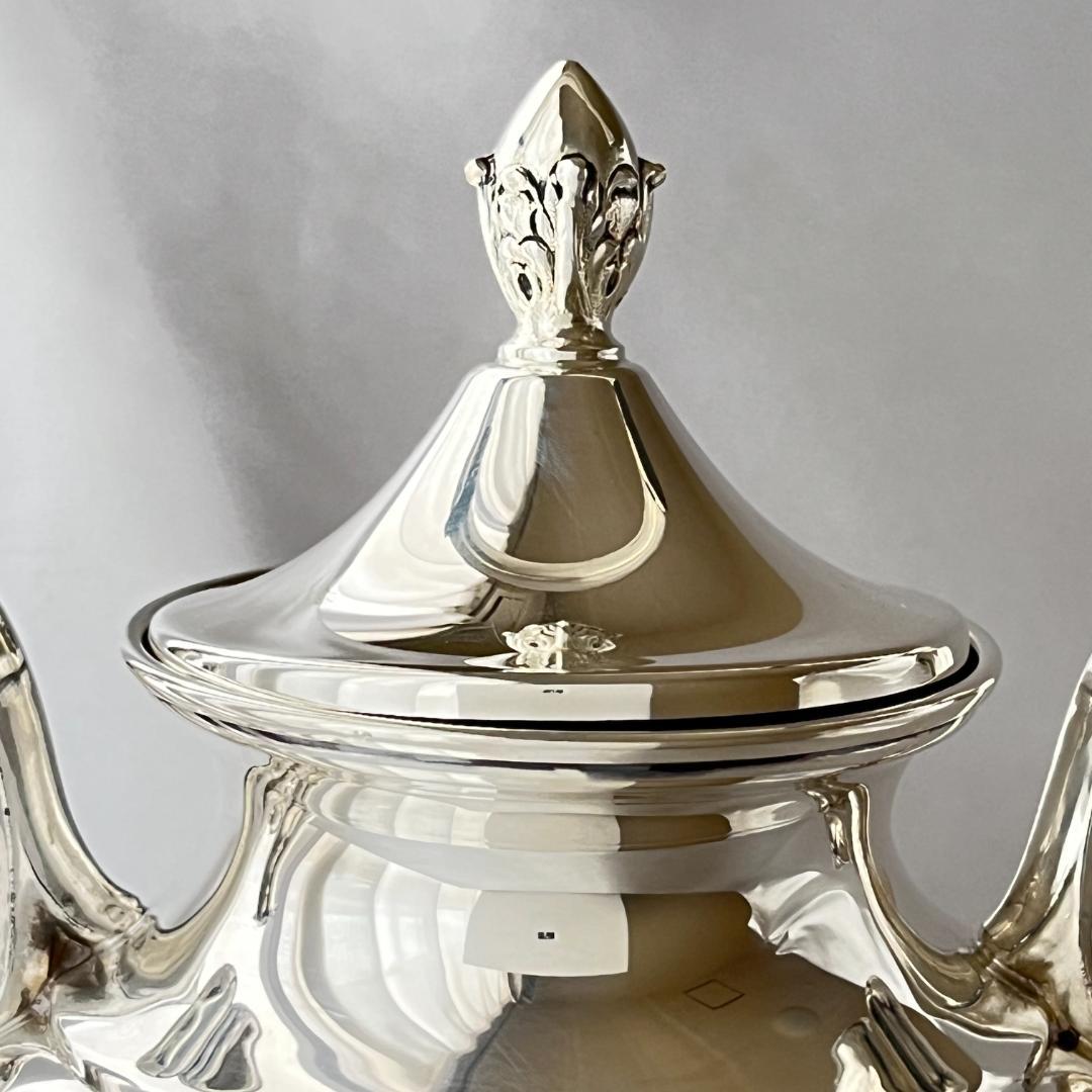 葡萄の透かしのティーケトル【シルバープレート】 スタンド / バナー