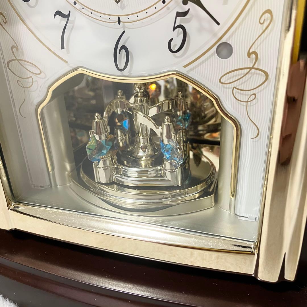 未使用級 SEIKO セイコー エンブレム 電波置き時計 HW582B アナログ