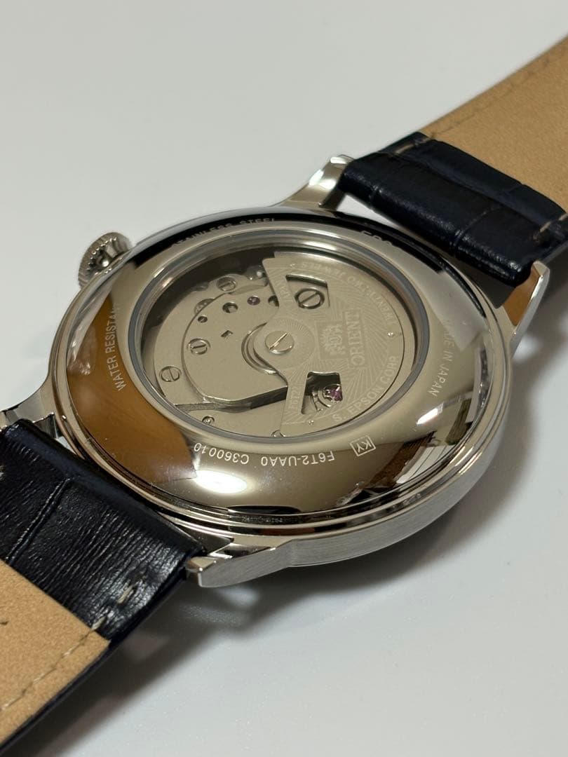 【未使用品】オリエント バンビーノ 自動巻 オープンハート RN-AG0008L