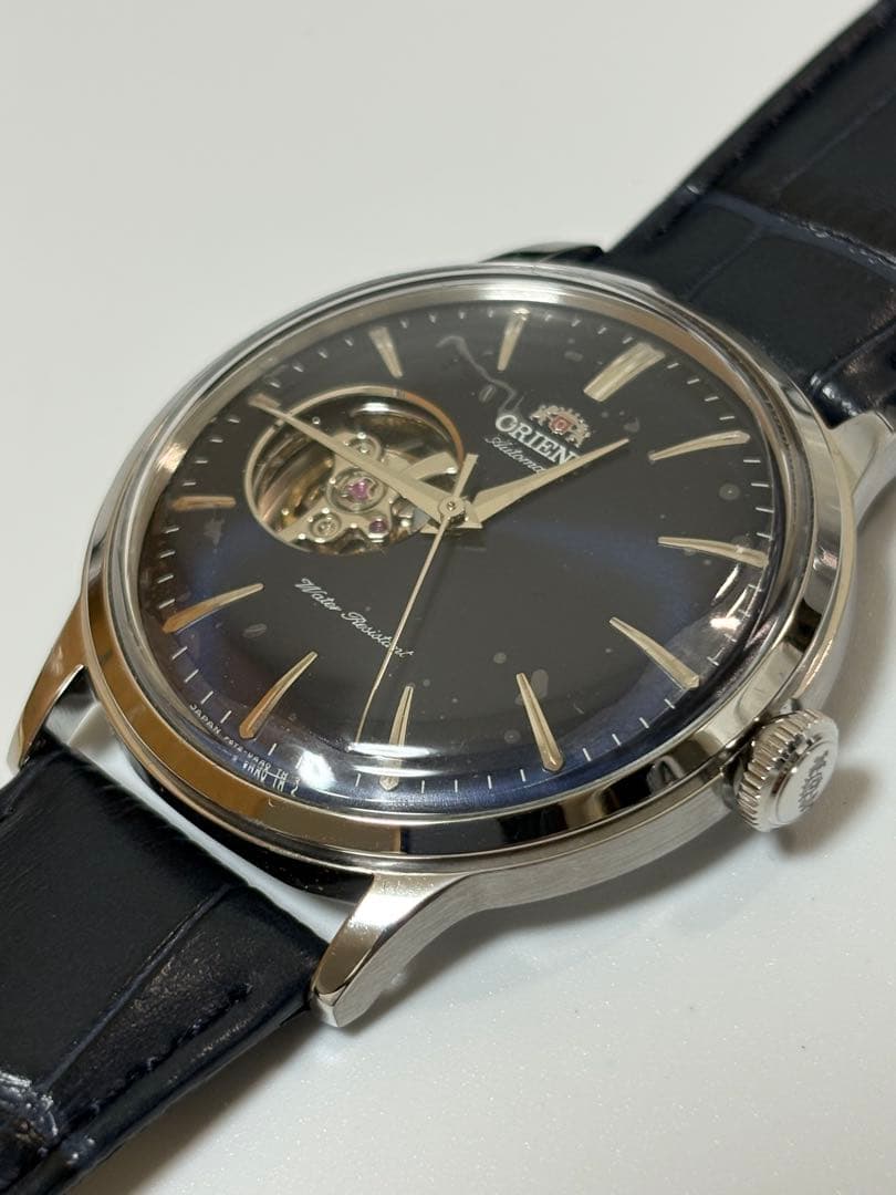 【未使用品】オリエント バンビーノ 自動巻 オープンハート RN-AG0008L