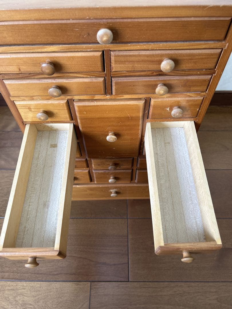 昭和レトロ 木製薬箱 ミニチェスト 箪笥 引き出し収納