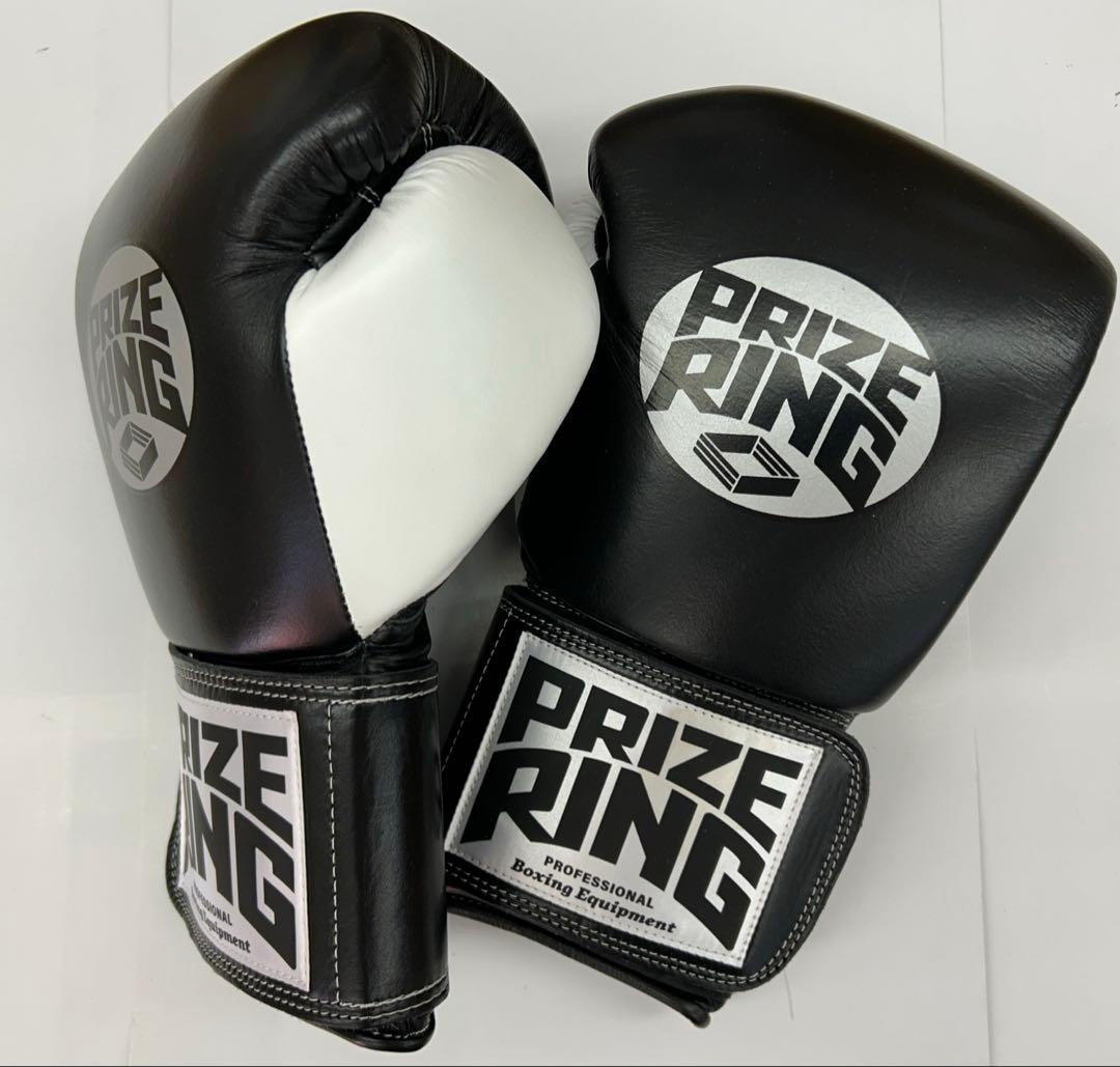 プライズリング　ボクシンググローブ　本革製　14oz 黒